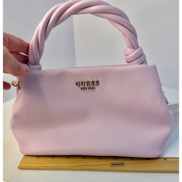 Guess Sansa Small Top Handle Crossbody MISSING LONG STRAP Soft Girl feminine - Picture 7 of 9